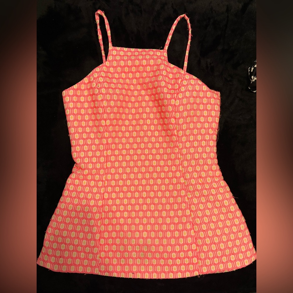 Lilly Pulitzer Pink and Yellow Patterned Dress
